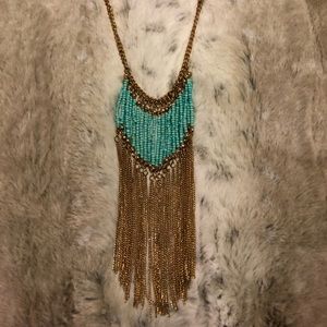 Turquoise beaded necklace